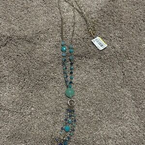 INC International Concepts Turquoise and Blue Beaded Necklace